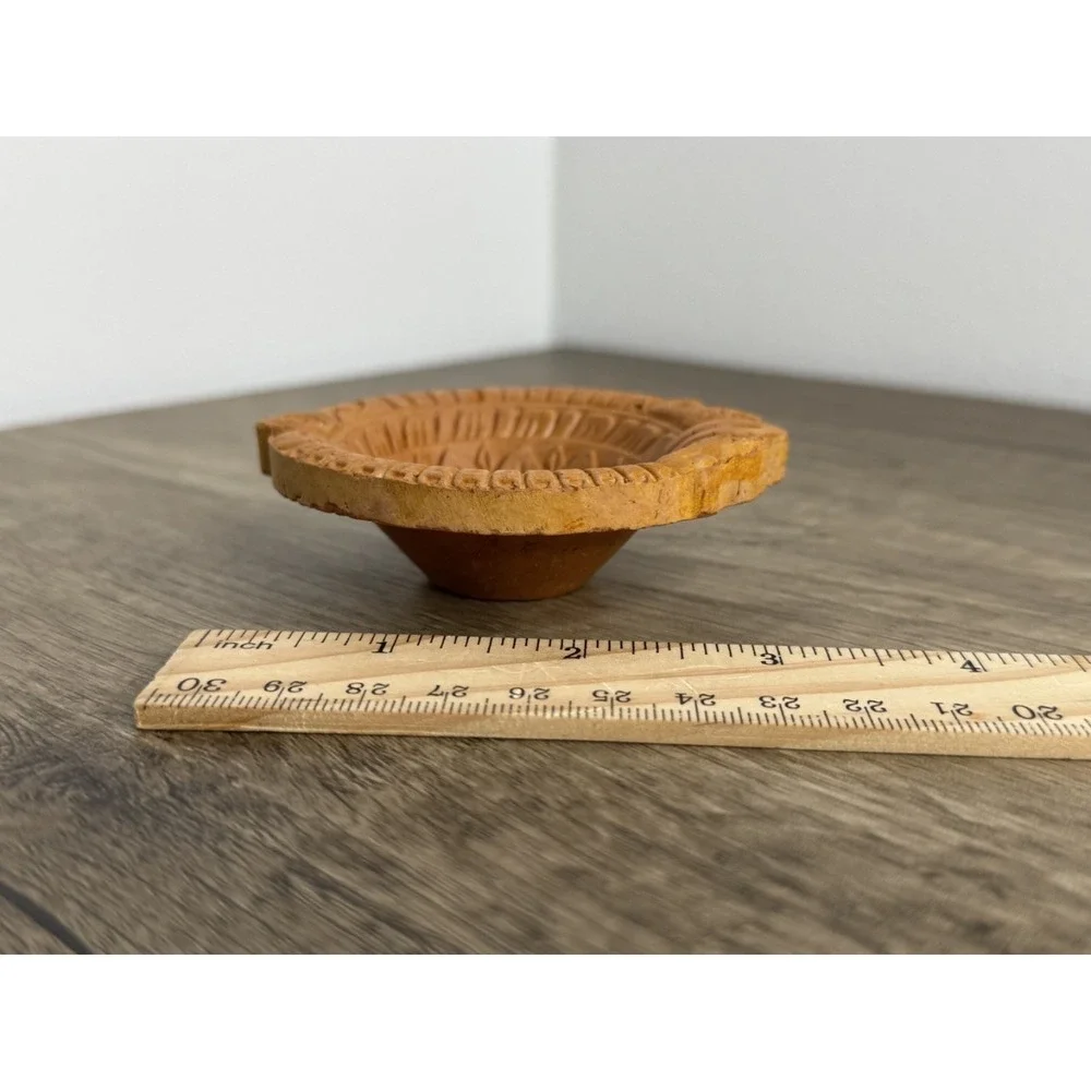 Facial Mask Mixing Set Amber Glass‎ Jar Terracotta Bowl Wooden Spoon Fan Brush